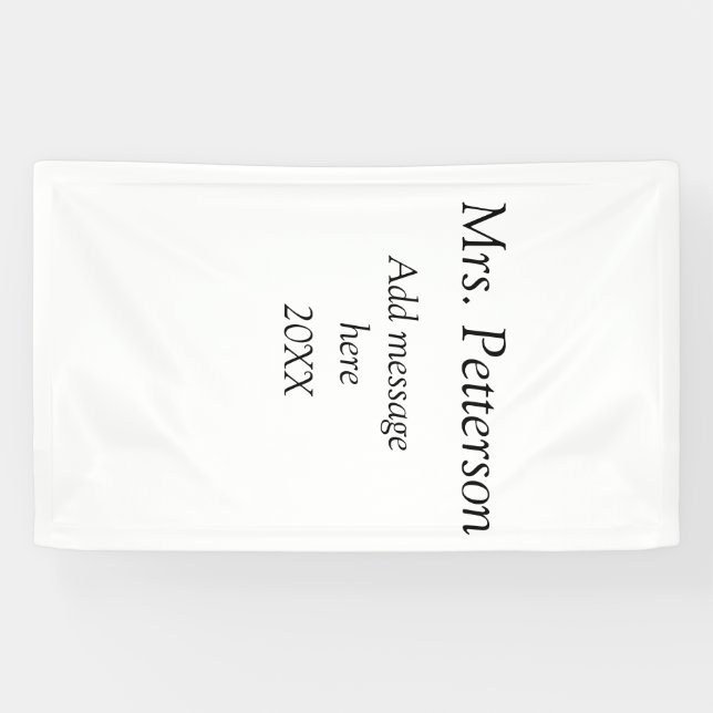 Back to school teacher appreciation add year class banner (Horizontal)