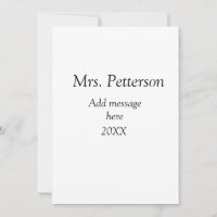 Back to school teacher appreciation add year class