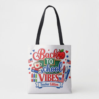 Back to School Teacher Editions Tote Bag