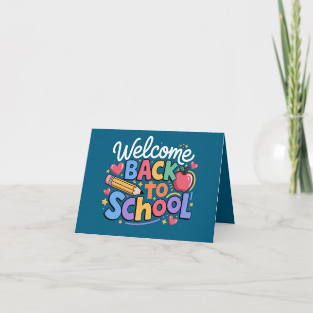 Back to School Teacher First Day of School Funny Announcement (Front)