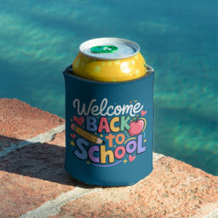 Back to School Teacher First Day of School Funny Can Cooler
