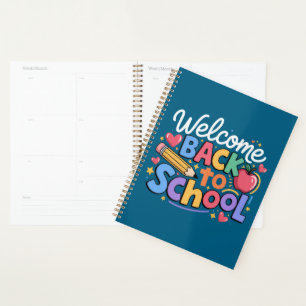 Back to School Teacher First Day of School Funny Planner