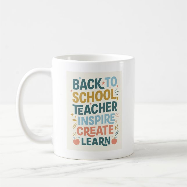 Back to School Teacher gift Coffee Mug (Left)
