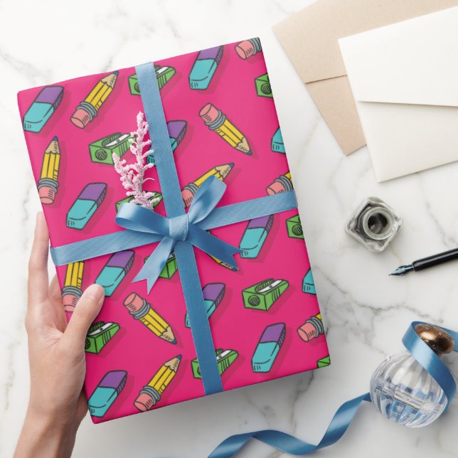 back to school | teacher gift wrapping paper (Gifting)