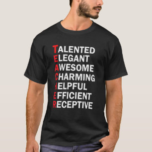 Back To School Teacher Inspirational Teacher Defin T-Shirt