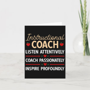 Back To School Teacher Instructional Coach Card