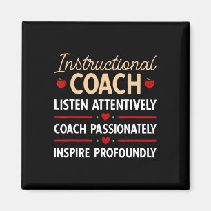 Back To School Teacher Instructional Coach Magnet