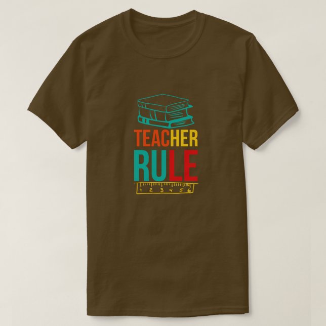 Back to school-teacher rule T-Shirt (Design Front)