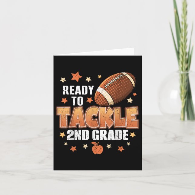 Back To School - Teacher Student - 2nd Grade  Card (Front)