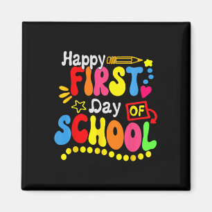 Back To School Teacher Student Happy First Day Of  Magnet