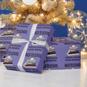 Back To School Teacher Student  Wrapping Paper