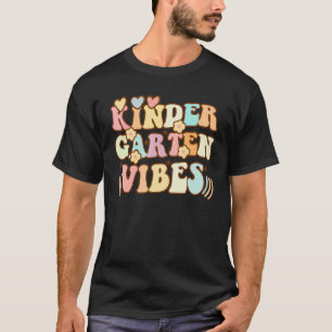 Back To School Teacher Students Retro Kindergarten T-Shirt