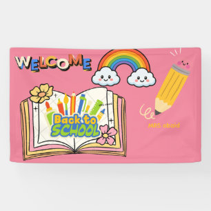 Back to School Teacher Welcome Banner Colourful