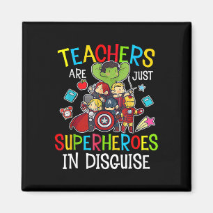 Back To School Teachers Are Superheroes Gifts  Magnet