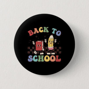 Back To School Teachers Boys Girls Happy First Day 6 Cm Round Badge