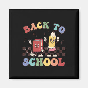 Back To School Teachers Boys Girls Happy First Day Magnet