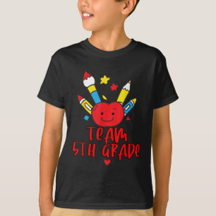 Back To School Team 5th Grade Hello Student Teache T-Shirt