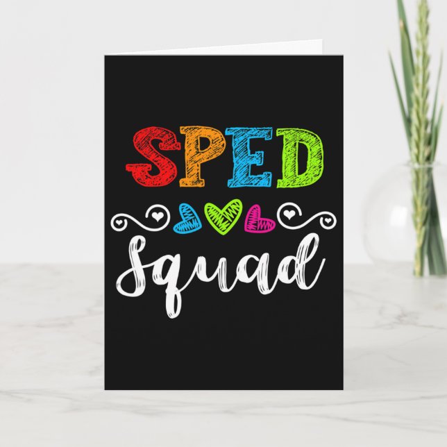 Back To School Team Gift For Special Ed Teacher Sp Card (Front)