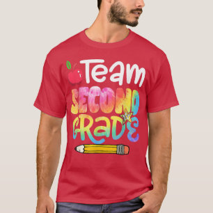 Back To School Team Second Grade Tie Dye 2nd Grade T-Shirt