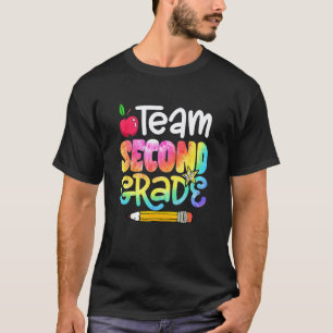 Back To School Team Second Grade Tie Dye 2nd Grade T-Shirt