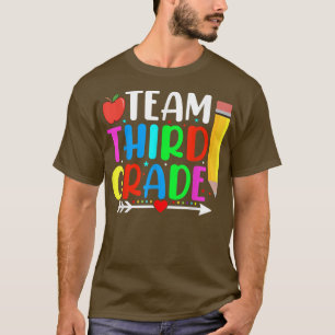 Back To School Team Third Grade 3rd Teacher Studen T-Shirt