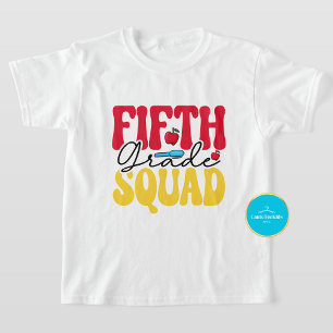 Back to School Tee Fifth Grade Squad T-Shirt