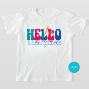 Back to School Tee   Hello Kindergarten T-Shirt