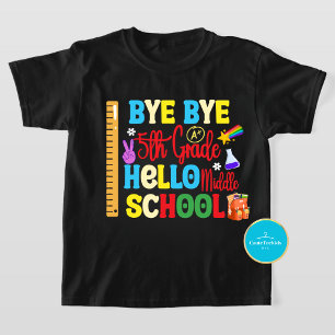 Back to School Tee   Hello Middle School T-Shirt