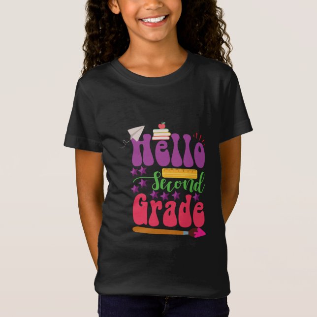 Back To School Tees | Hello Second Grade (Front)