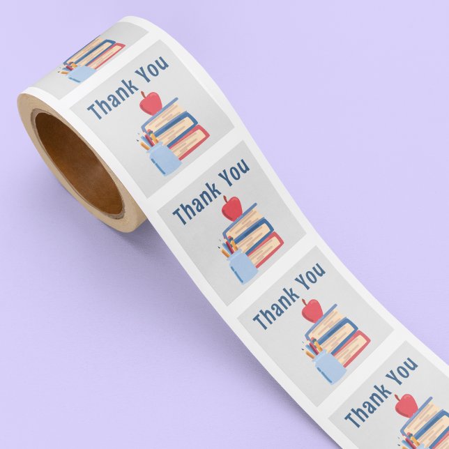 Back to school Thank you Teacher Cute Kids  Square Sticker (Creator Uploaded)