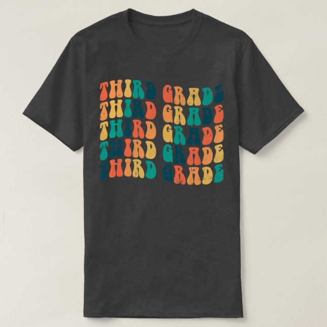 Back To School Third Grade 3rd Grade First Day of  T-Shirt (Design Front)