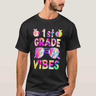 Back To School Tie Dye 1st Grade Vibes First Day T-Shirt