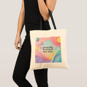 Back to School Tote Bag – Motivational Quote "Drea