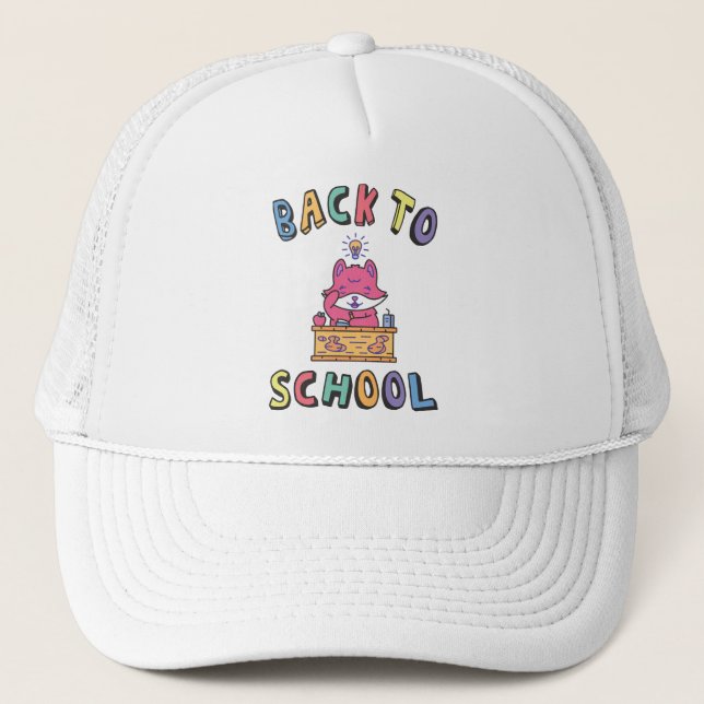 Back to school trucker hat (Front)
