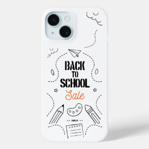 Back to School Typography Design iPhone 15 Case