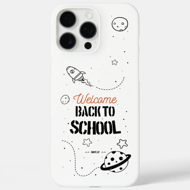 Back to School Typography Design Case-Mate iPhone Case (Back)
