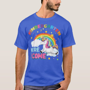 Back To School Unicorn Kindergarten Here I come Gi T-Shirt