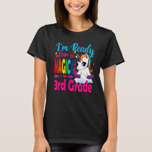 Back To School Unicorn  Ready For Magical 3rd Grad T-Shirt