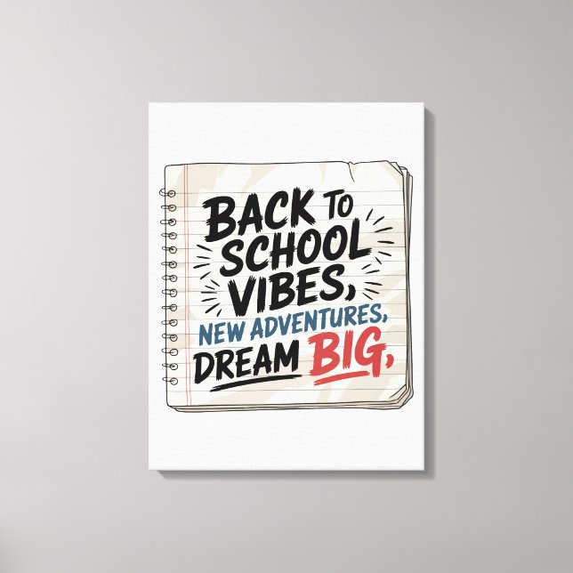Back to School Vibes – Classroom Wall Print (Front)