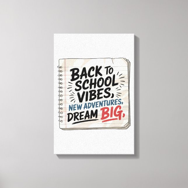 Back to School Vibes – Classroom Wall Print (Front)