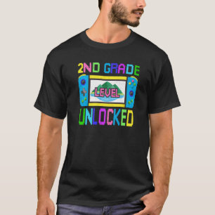 Back To School Video Gamer 2nd Grade Level Unlocke T-Shirt