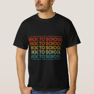 Back To School vintage sunset Design T-Shirt