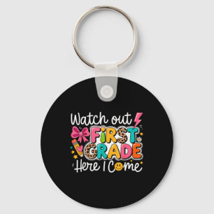 Back To School Watch Out Kindergarten Here I Come  Key Ring