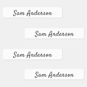 Back to School Waterproof Sticker Name Labels