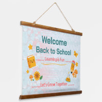 Back to School Welcome Classroom Wall Tapestry