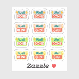 Back to School Well Done Stickers