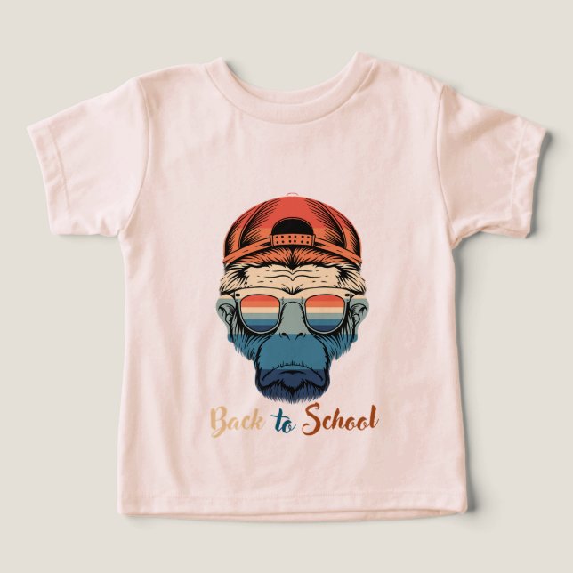Back to school with a summer chimpanzee theme (Design Front)