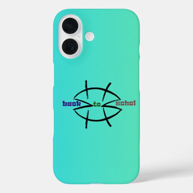 Back to school with an anime twist Case-Mate iPhone case (Back)