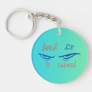 Back to school with an anime twist Printed Key Ring