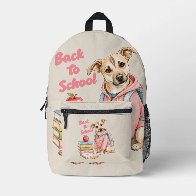 Back to School with Lina Printed Backpack (Front)